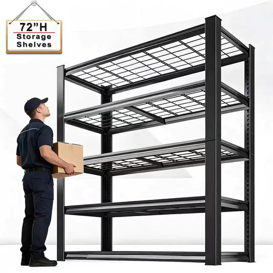 Commercial Grade Metal Shelving Rack For Warehouse And Basement