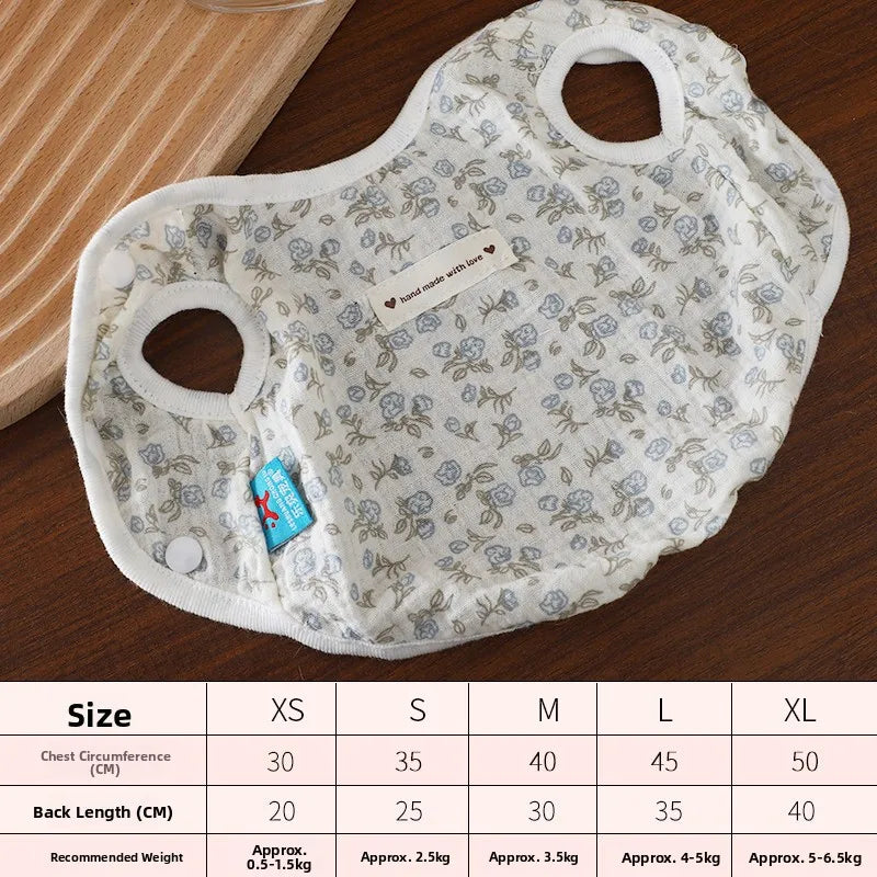 Pet'a Small Dog Clothes Teddy Bichon Autumn Anti-Dirt Anti-Loss Button Vest Cute Dog Sweater Pet Supplies Dog Clothing