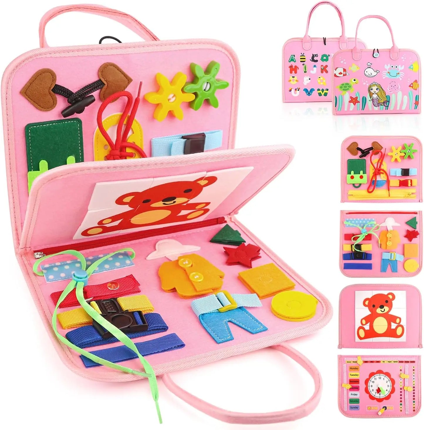 Busy Board Montessori Toy for Toddlers Sensory Learning
