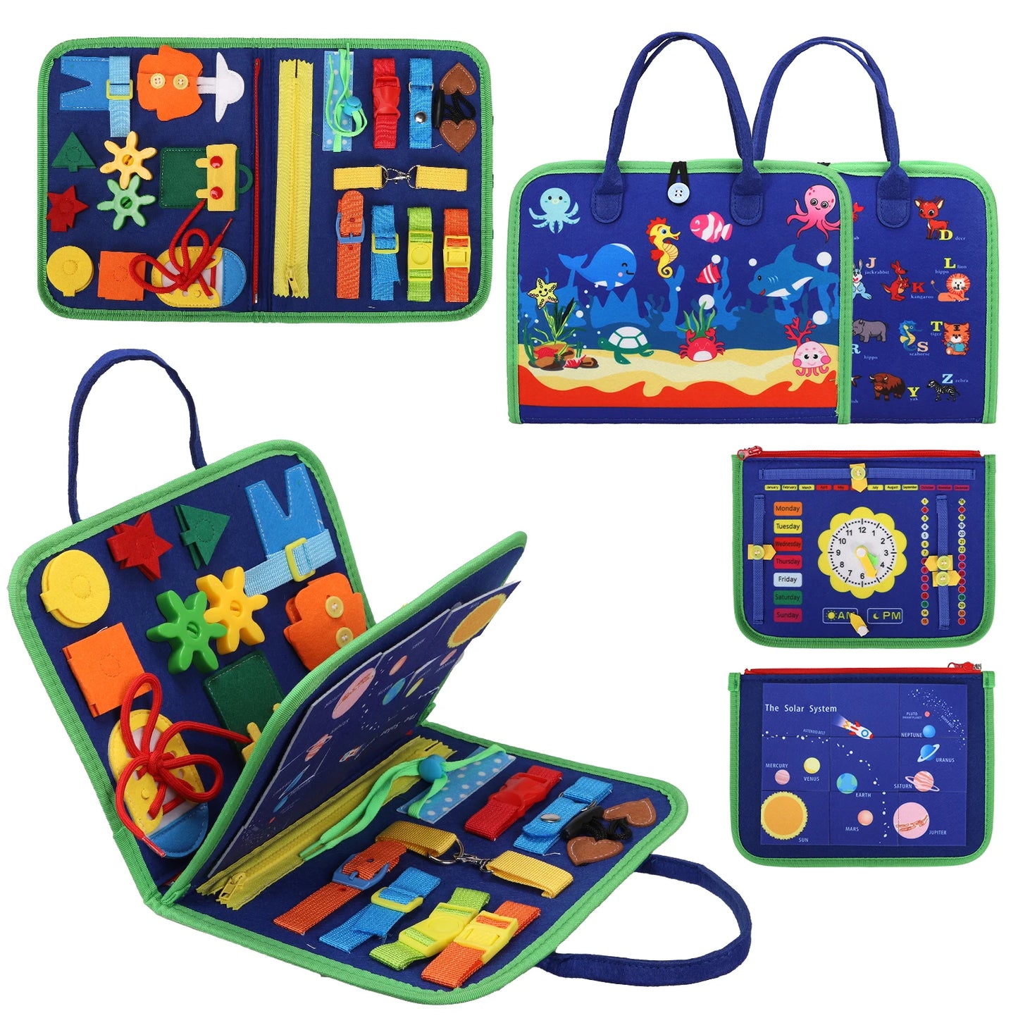 Busy Board Montessori Toy for Toddlers Sensory Learning