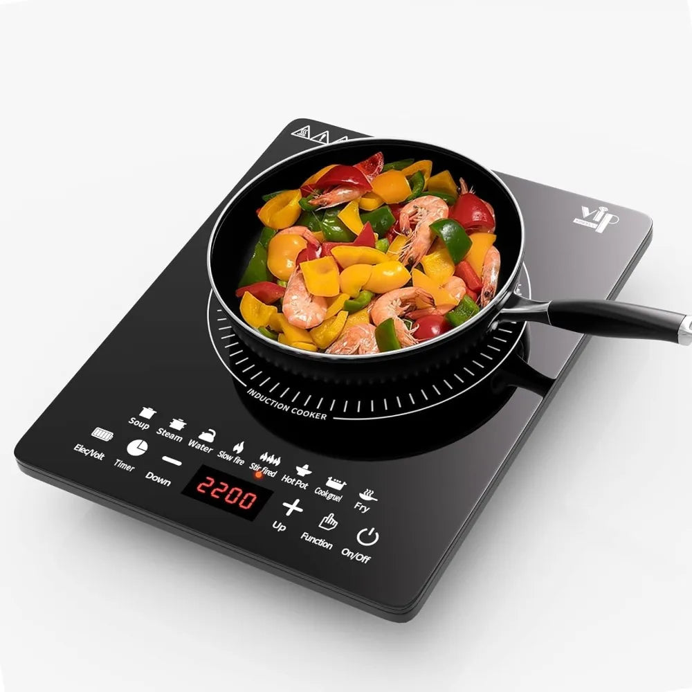 Bymaocar 110V Induction Cooktop 750W With Touch Panel