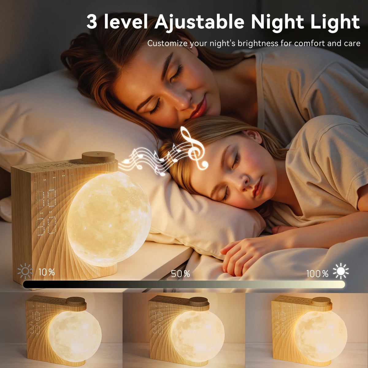 RETEYUNG Sunrise Alarm Clock With Moonlight And 10 Effects Timer