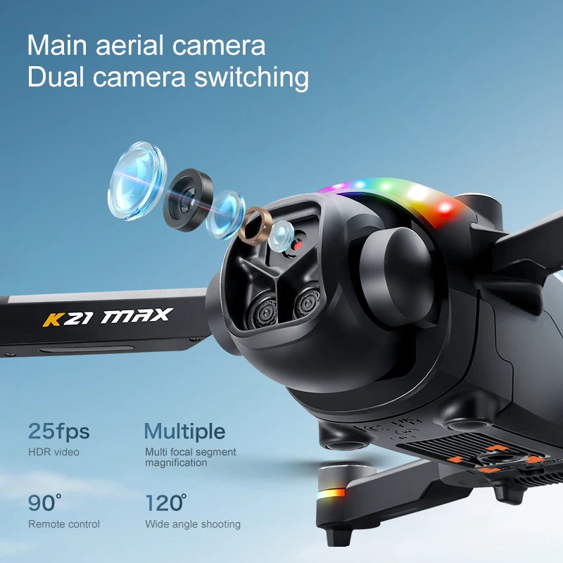 K21MAX FPV Drone With Optical Flow Hover And Auto Return