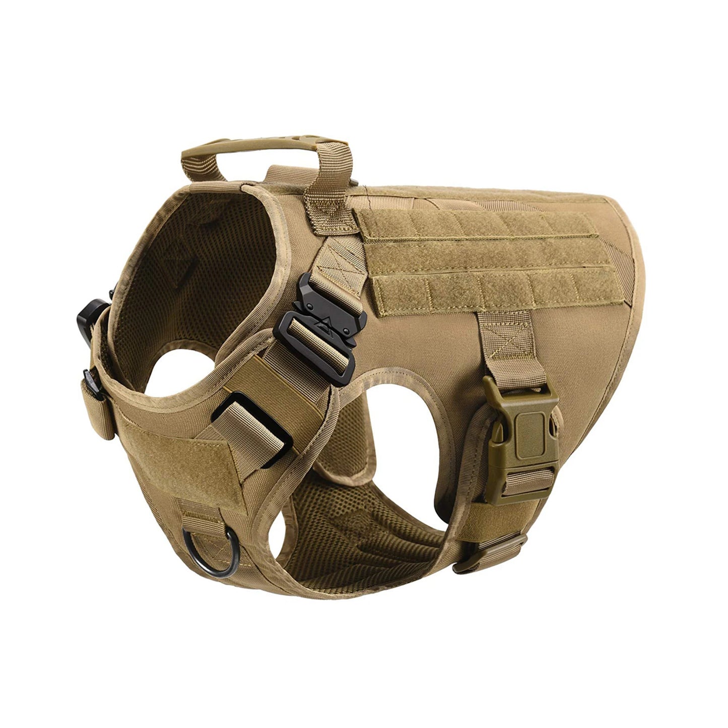 Petravel Tactical Dog Harness Vest With Molle Pouches For Training