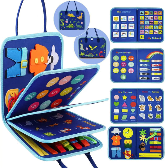Busy Board Montessori Toy for Toddlers Sensory Learning