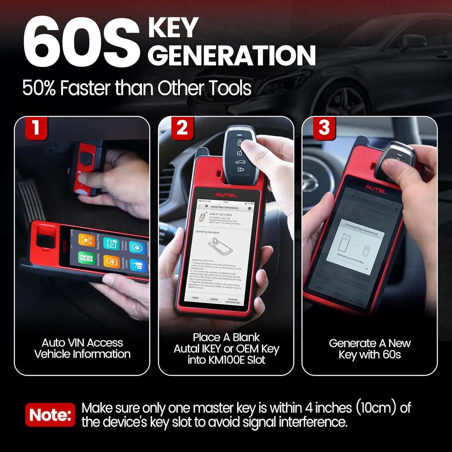 Autel MaxiIM KM100 Key Fob Programmer For IMMO Learning