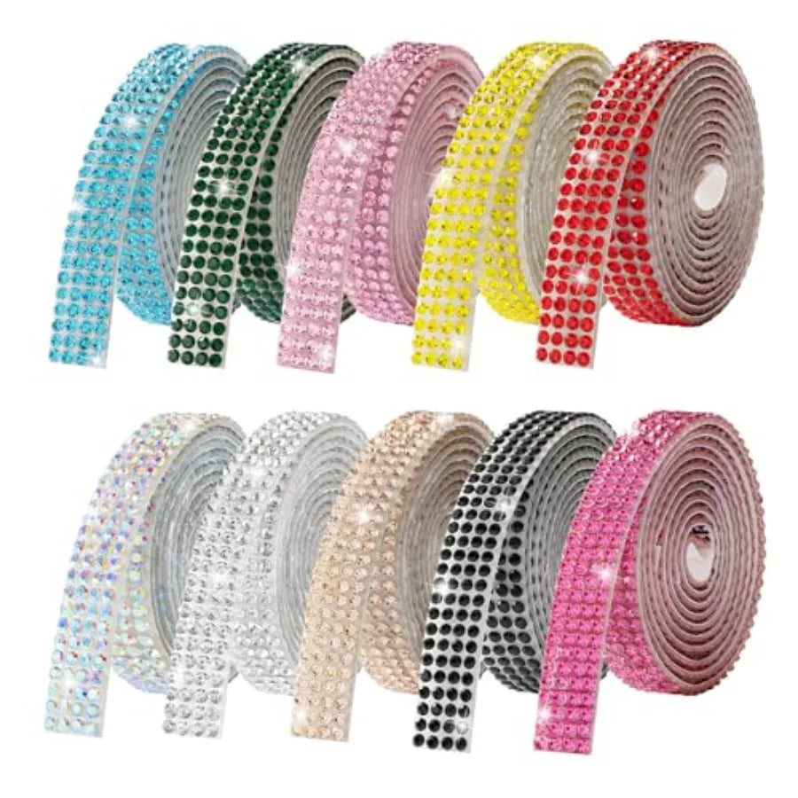 Rhinestone Ribbon Self-Adhesive Crystal Strips For DIY Crafts