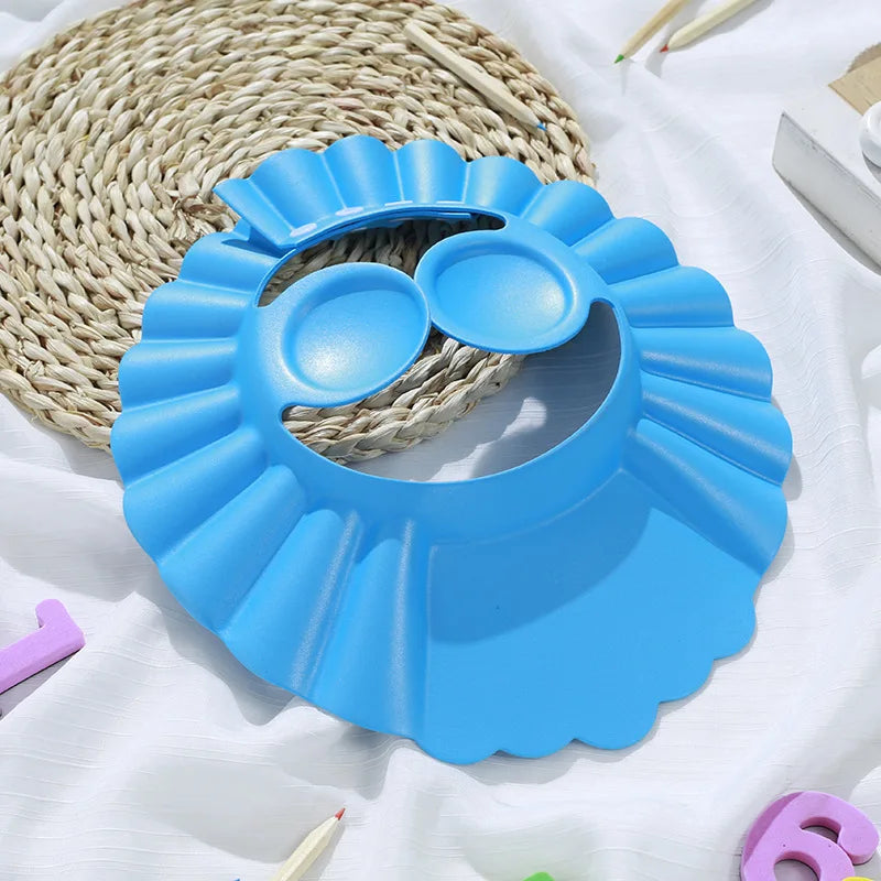 Adjustable Baby Shampoo Bathing Cap With Ear Protection