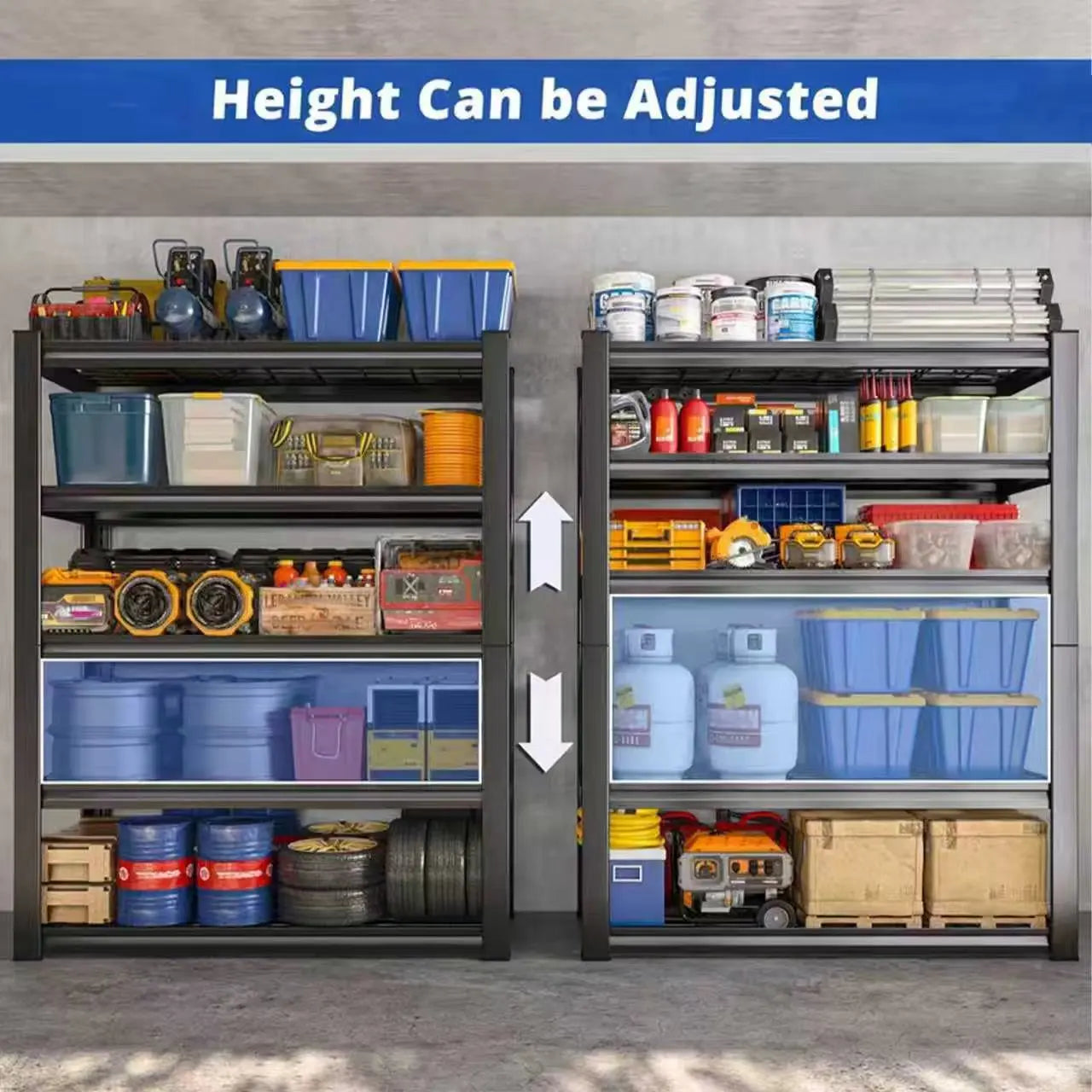 Commercial Grade Metal Shelving Rack For Warehouse And Basement