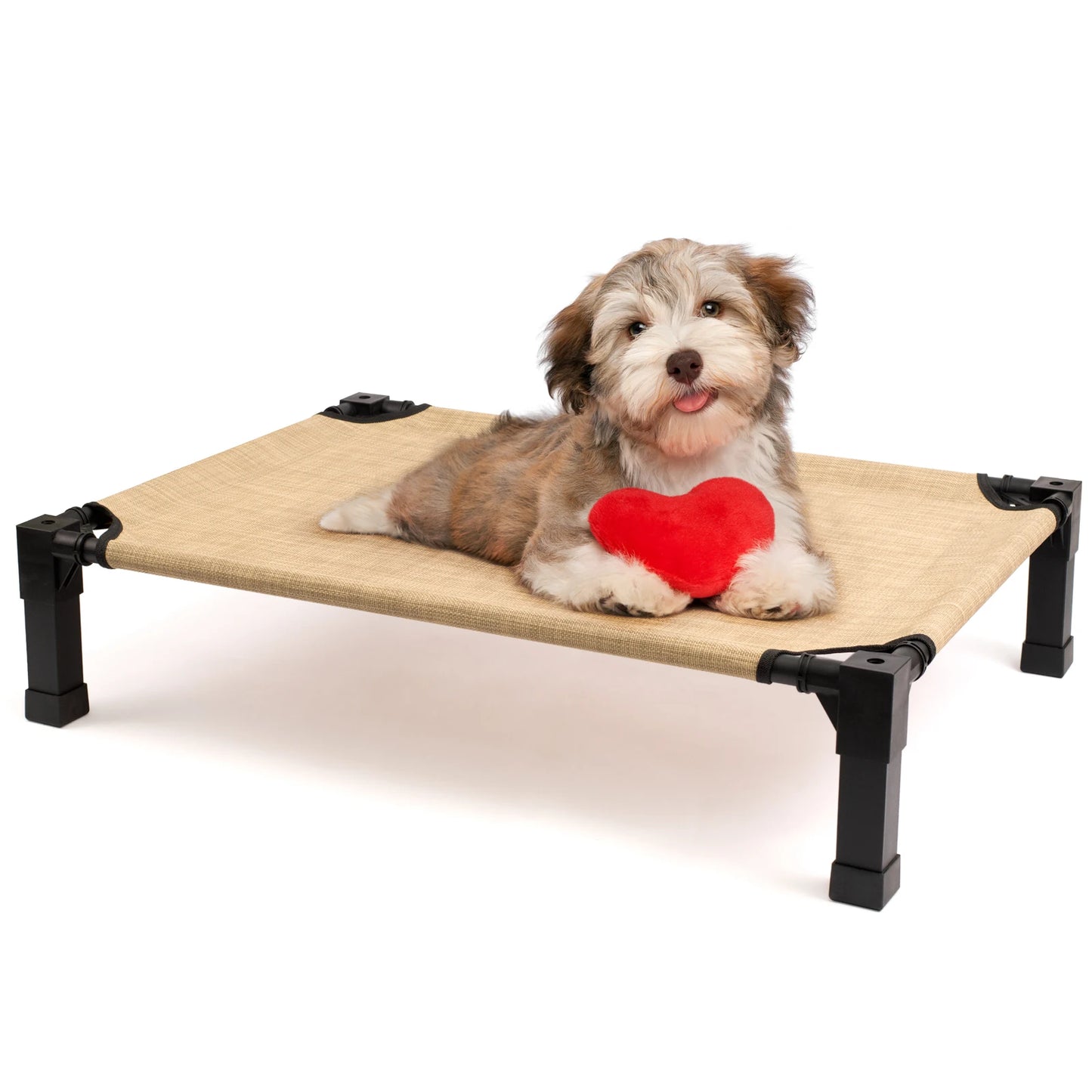 Elevated Dog Bed With Cooling Raised Cot And Breathable Mesh
