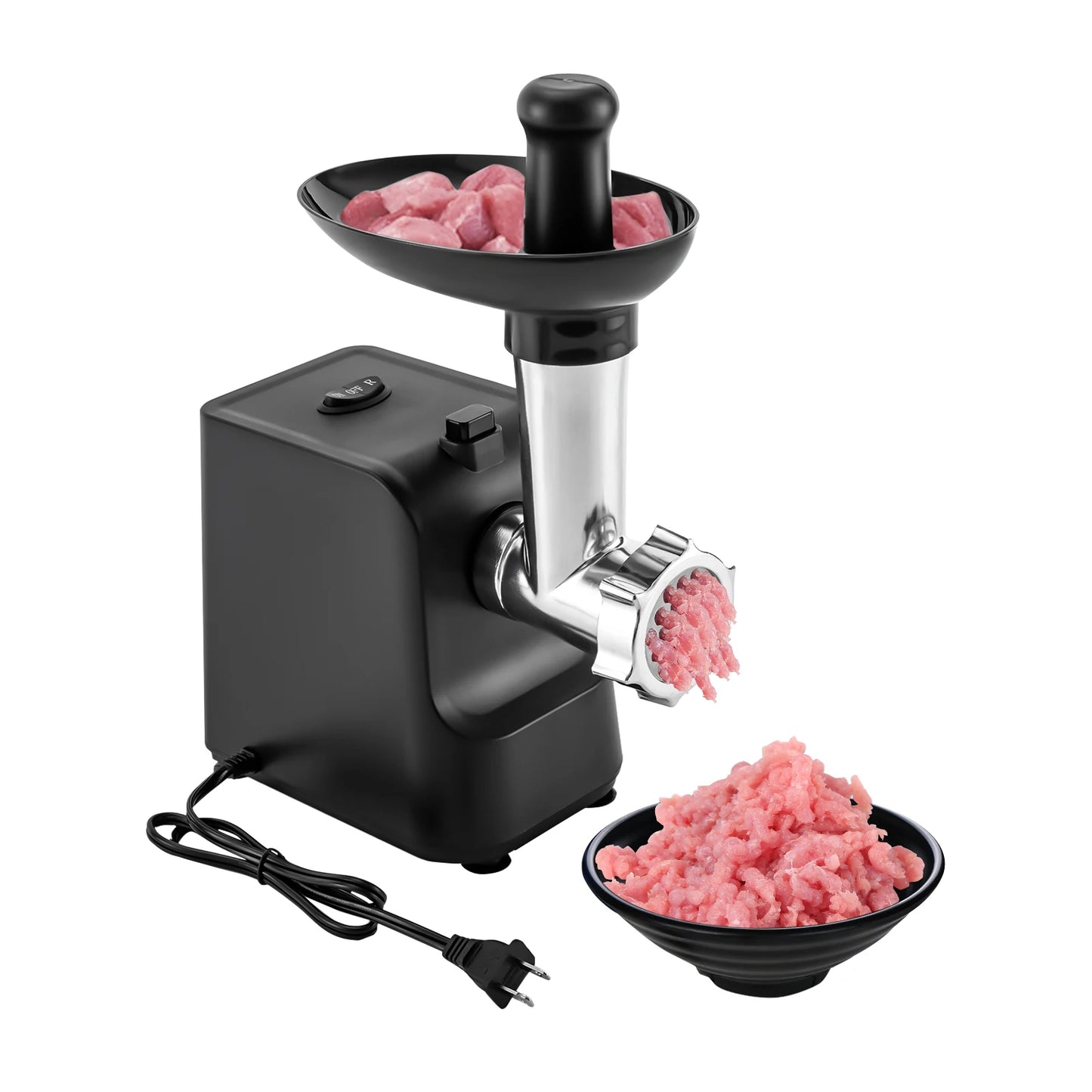 1000W Electric Sausage Stuffer And Meat Grinder With 3 Plates