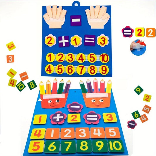 2 Pack Pencil Shape Felt Counters For Kids Counting Math Toy