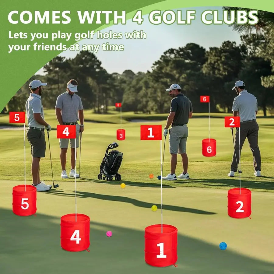 Six Hole Backyard Golf Game For Adults Outdoor Indoor Practice