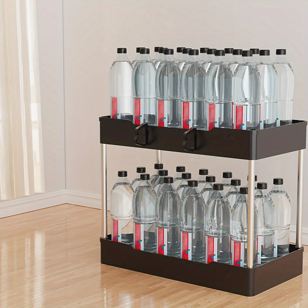 Under Sink Organizer Set 3 Piece Plastic Storage Racks