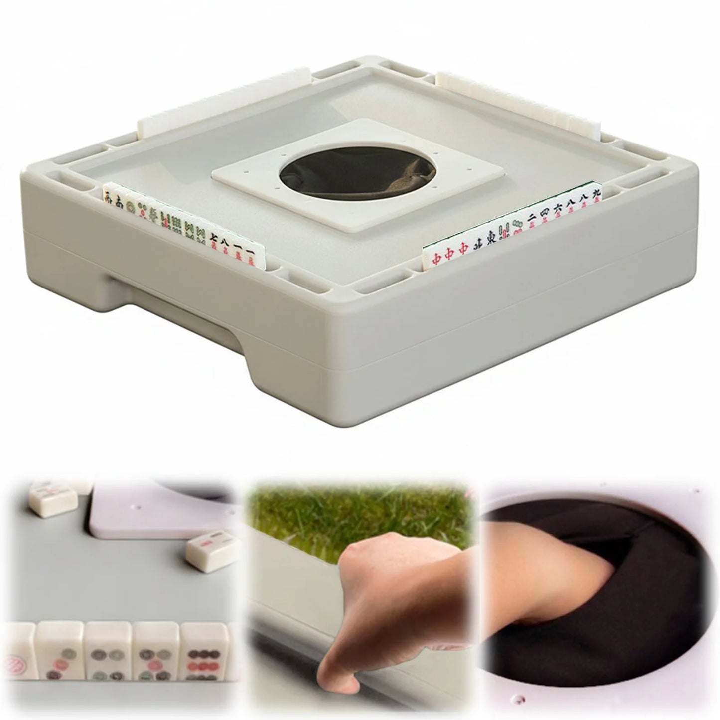 Portable Mahjong Set With 144 Tiles And Travel Case