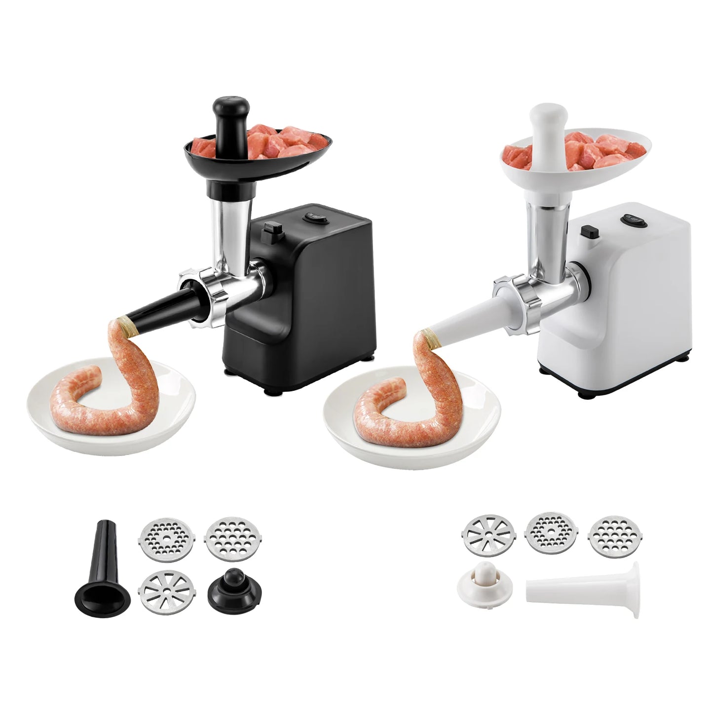 1000W Electric Sausage Stuffer And Meat Grinder With 3 Plates