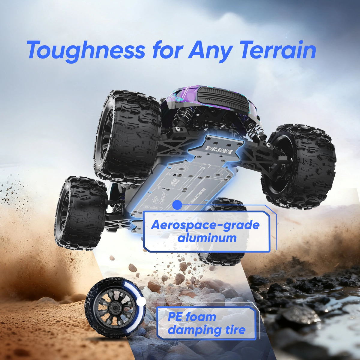 JIUSI PT14R Brushless 4WD RC Car High Speed Off Road