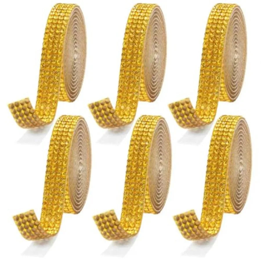 Rhinestone Ribbon Self-Adhesive Crystal Strips For DIY Crafts