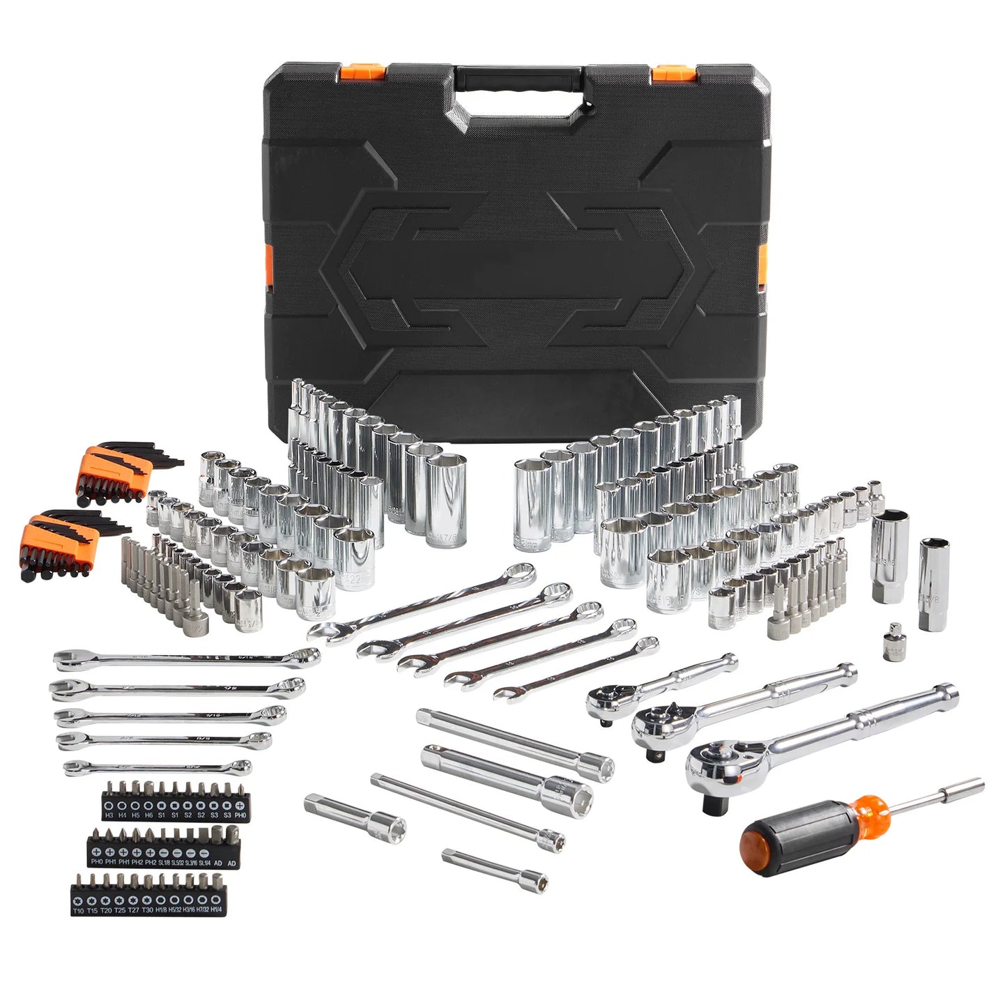 SucceBuy Mechanics Tool Set With Deep And Standard Sockets