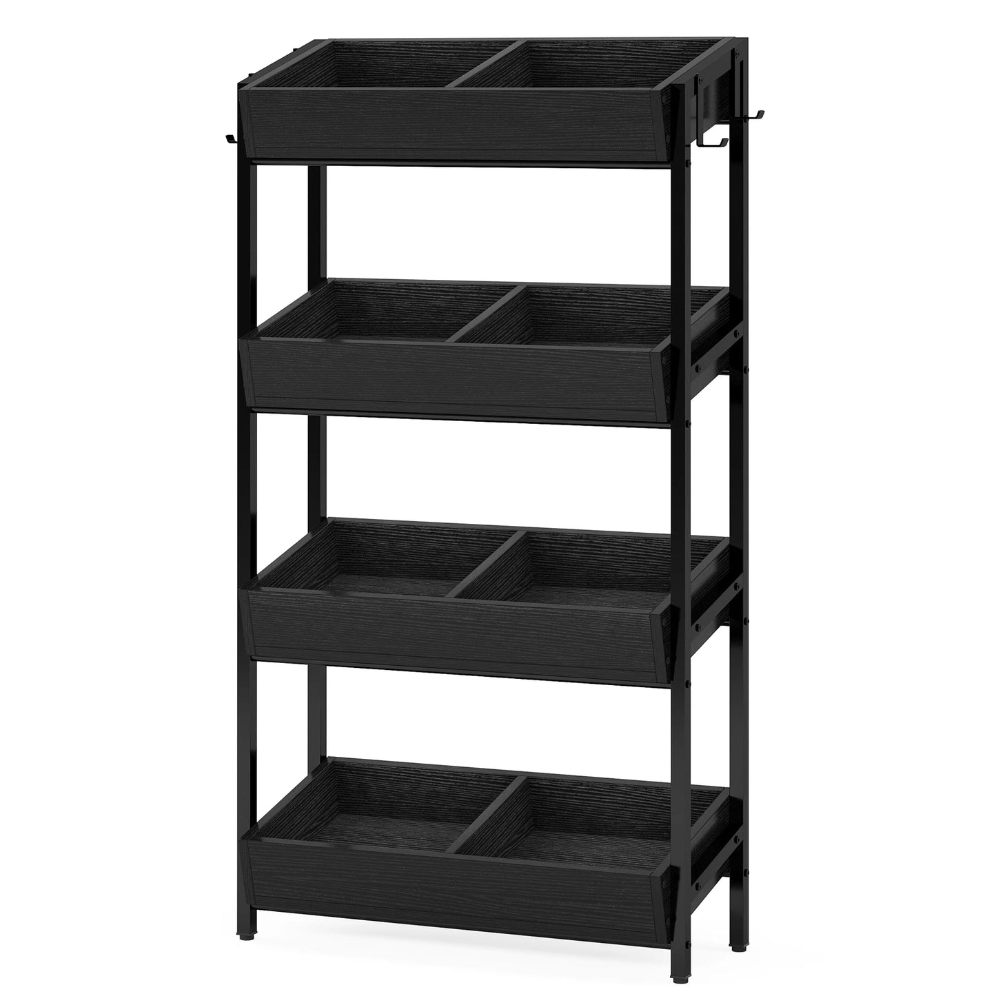 Tribesigns 4-Tier Wood Storage Shelf Organizer For Kitchen