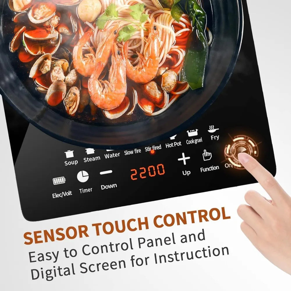 Bymaocar 110V Induction Cooktop 750W With Touch Panel