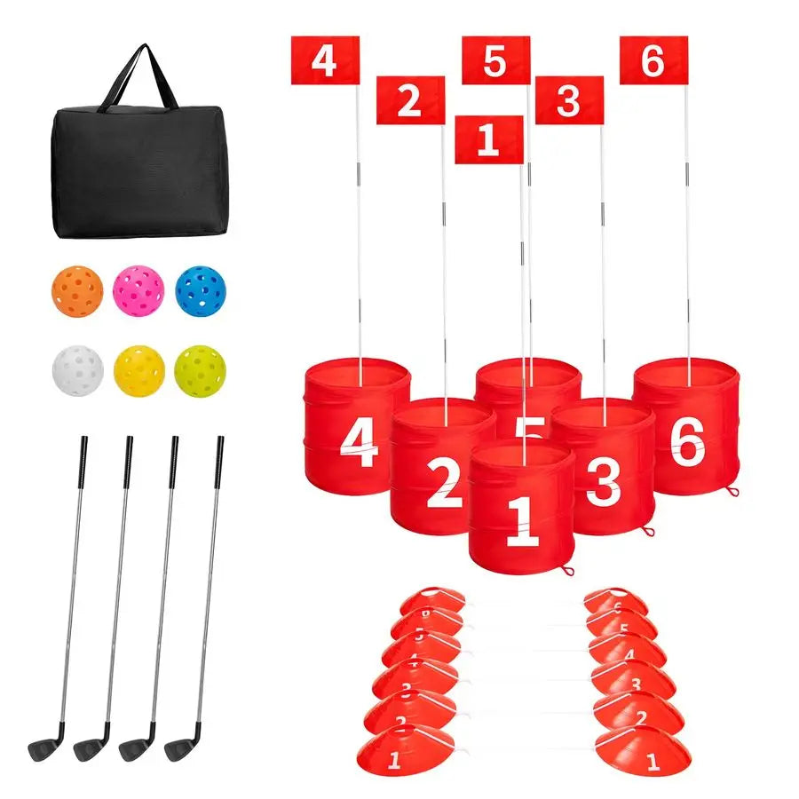 Six Hole Backyard Golf Game For Adults Outdoor Indoor Practice