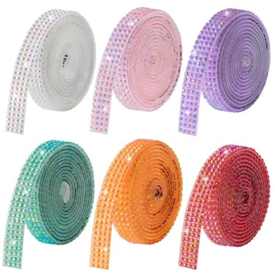 Rhinestone Ribbon Self-Adhesive Crystal Strips For DIY Crafts