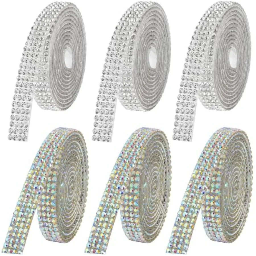 Rhinestone Ribbon Self-Adhesive Crystal Strips For DIY Crafts
