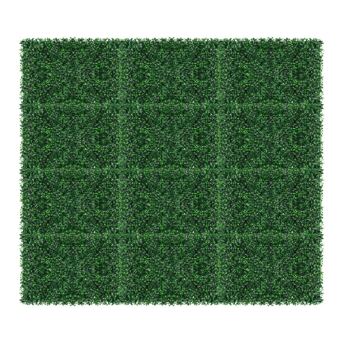 Artificial Grass Mat Panels PE Waterproof Wall Hedge For Outdoor Decor