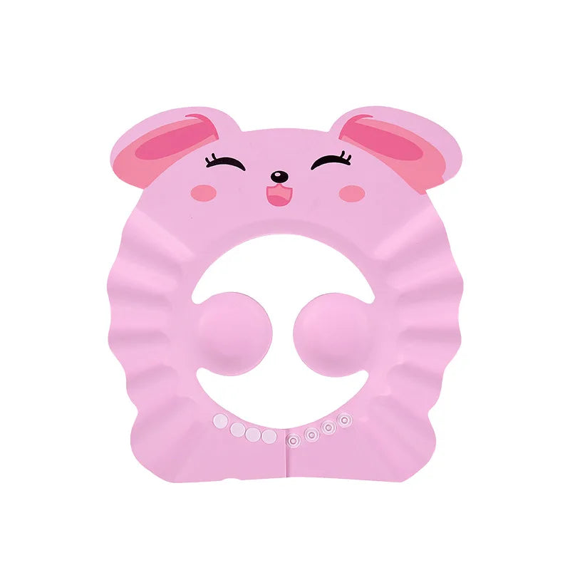 Adjustable Baby Shampoo Bathing Cap With Ear Protection