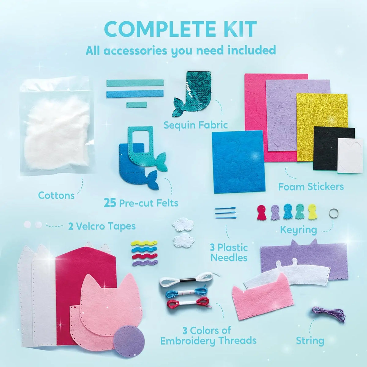 Joyfy My First Kids Sewing Kit With Beginner Projects Unicorn
