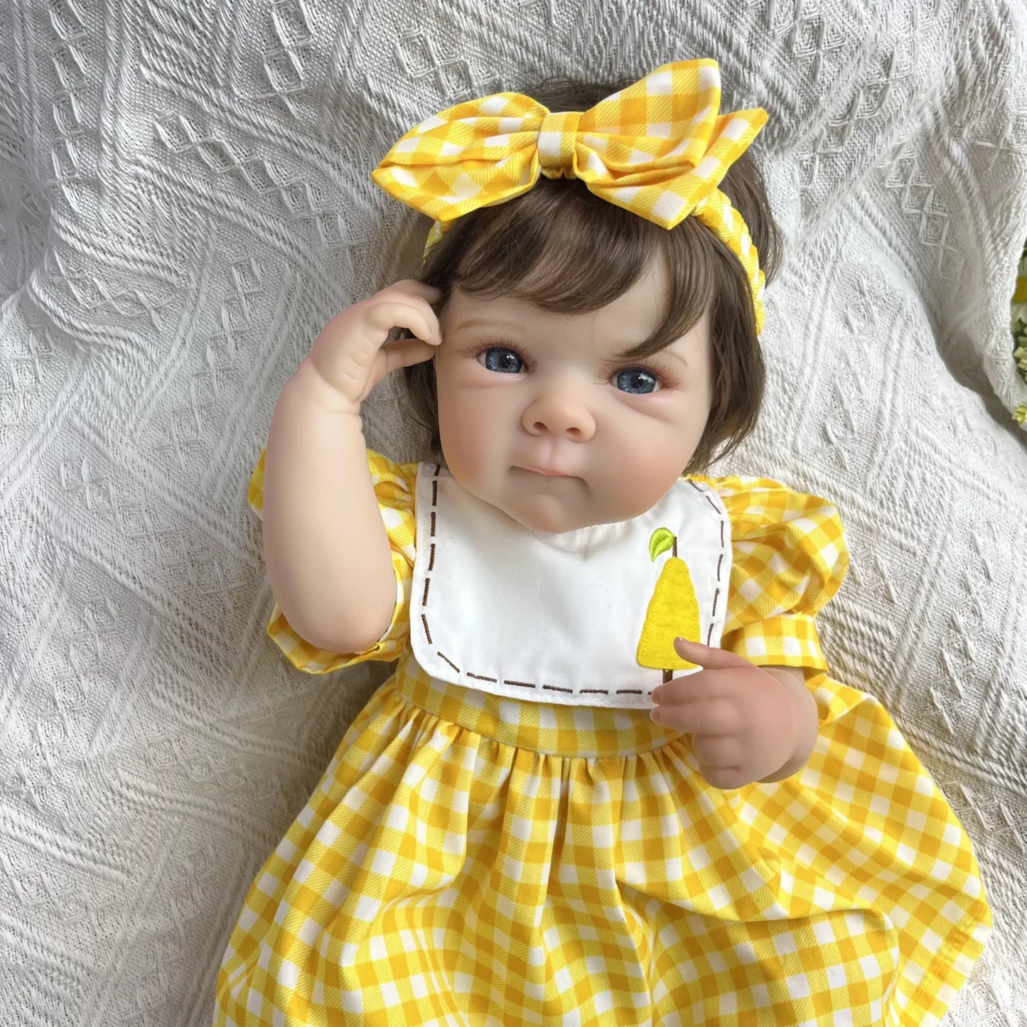 BZDOLL Full Vinyl Body Reborn Baby Doll Lifelike Handmade Gift