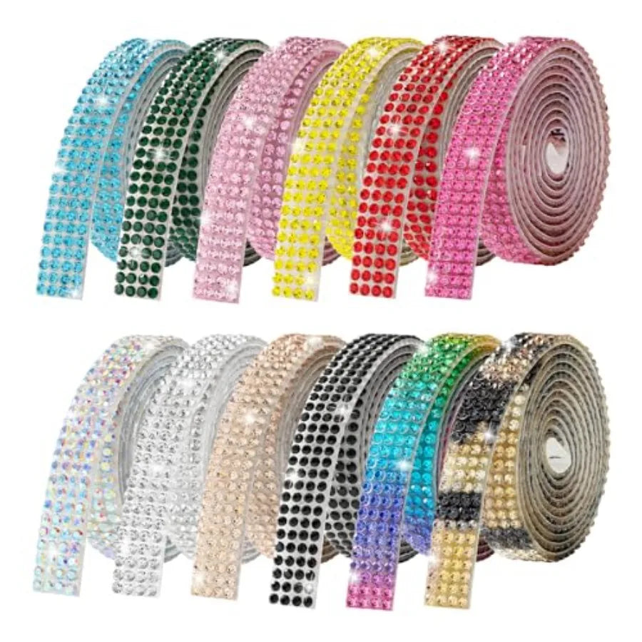 Rhinestone Ribbon Self-Adhesive Crystal Strips For DIY Crafts