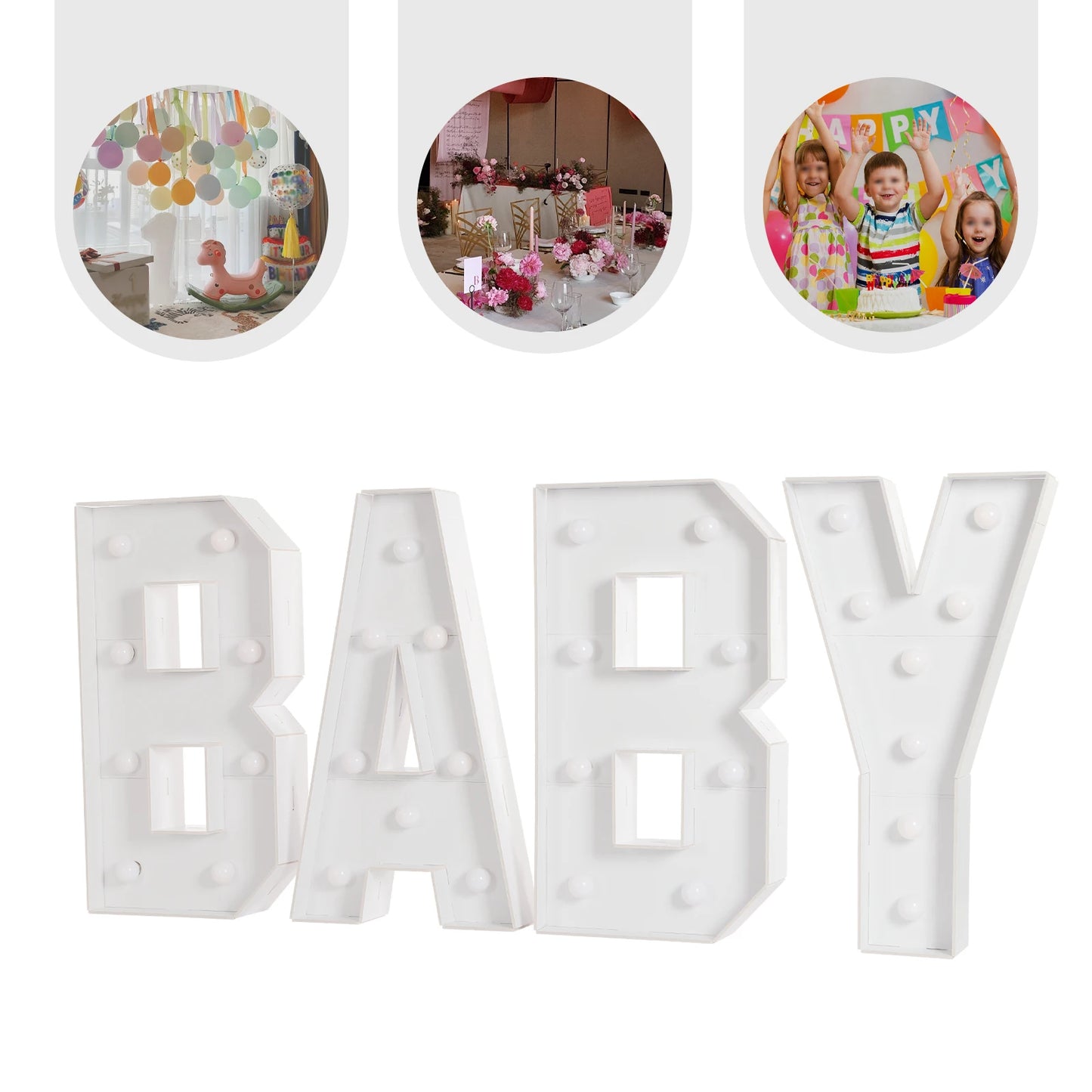 Light Up Letters LED Party Decoration Lights For Celebrations