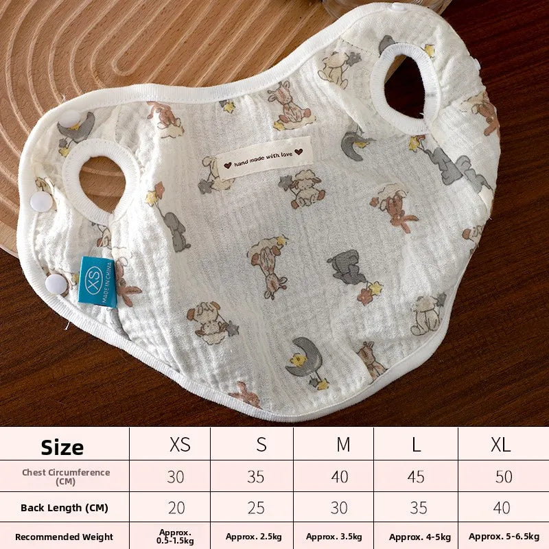 Pet'a Small Dog Clothes Teddy Bichon Autumn Anti-Dirt Anti-Loss Button Vest Cute Dog Sweater Pet Supplies Dog Clothing