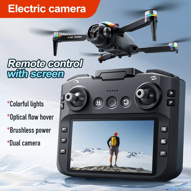 K21MAX FPV Drone With Optical Flow Hover And Auto Return