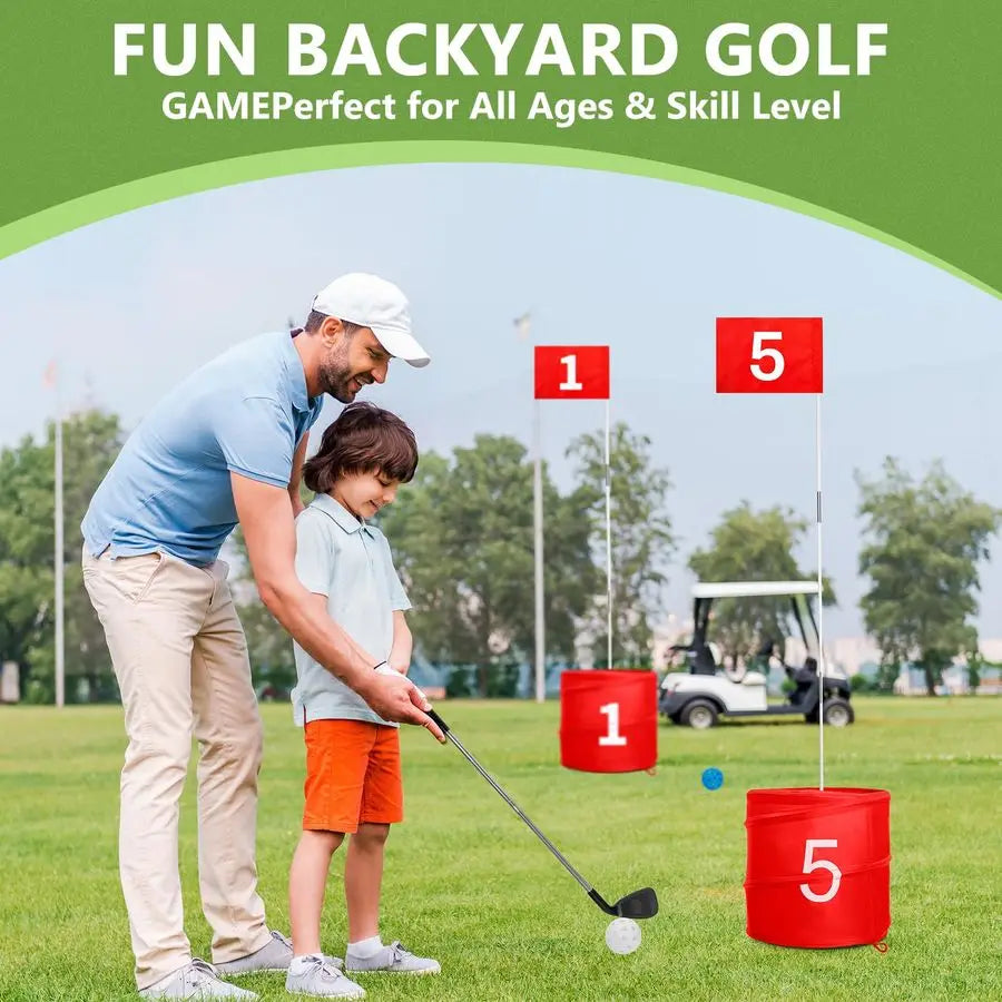 Six Hole Backyard Golf Game For Adults Outdoor Indoor Practice