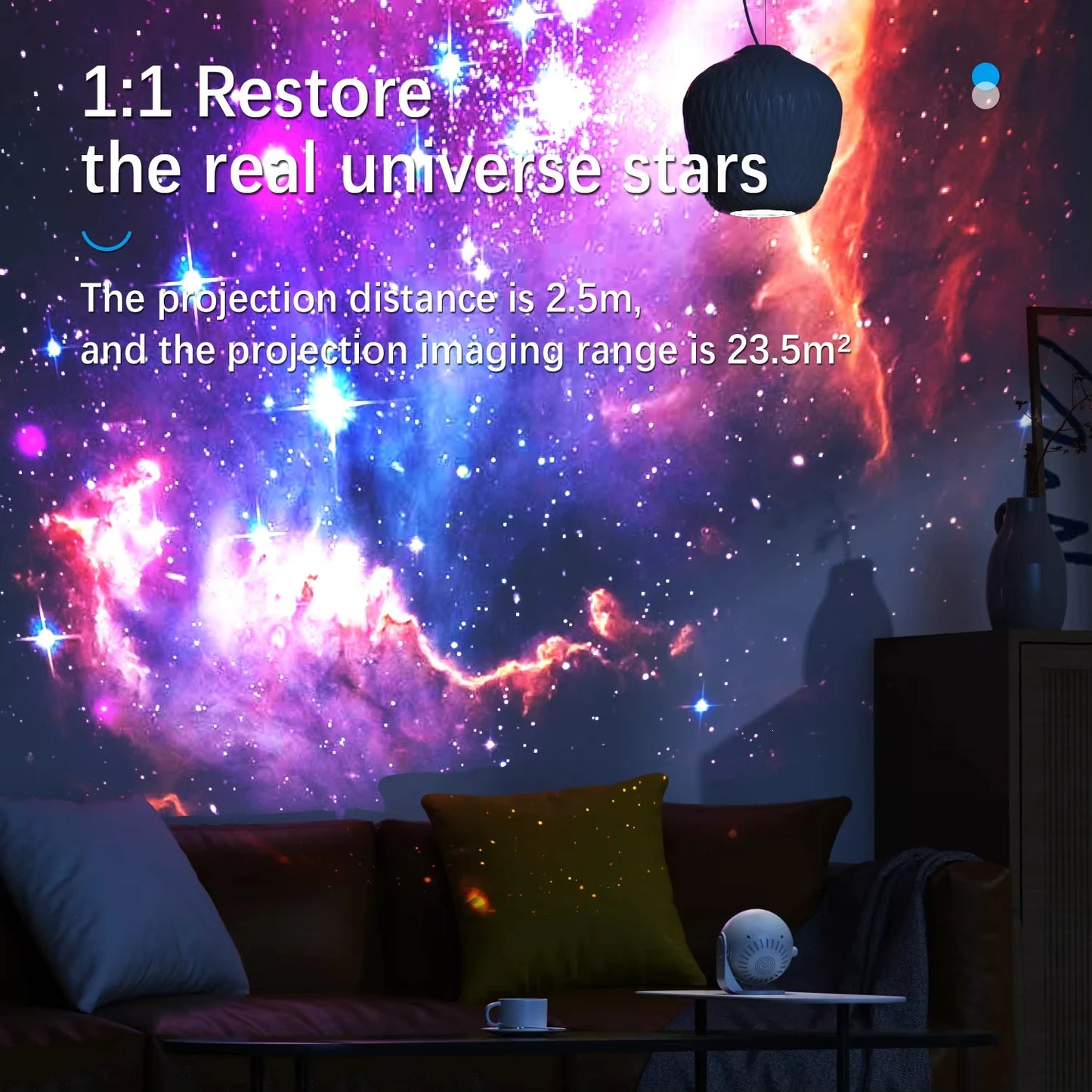 AUSYLE Galaxy Projector Night Light Star Projector Home Decor