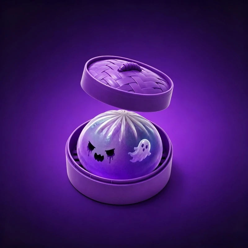 Soft Rebound Halloween Ghost Dumpling Squishy Sensory Decompression Toy