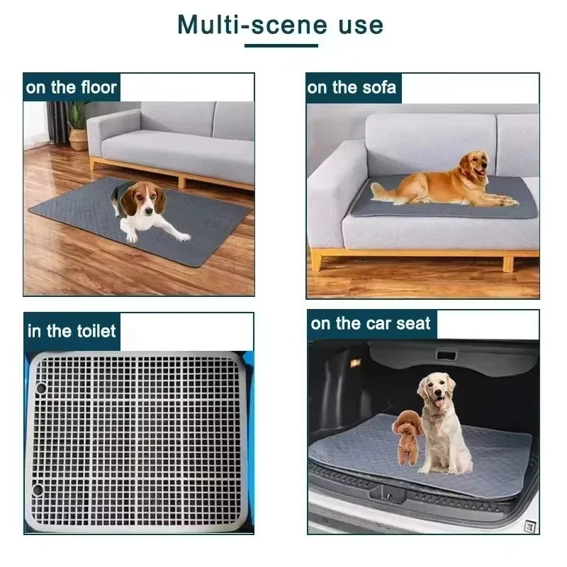 Winter Dog Pee Pad Reusable Washable Urine Mat Car Seat Floor Sofa