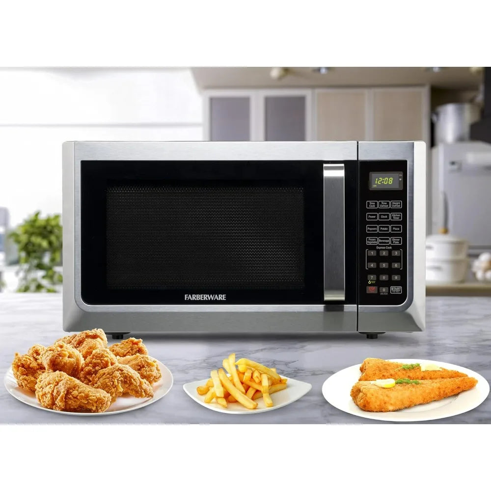 Countertop Microwave Oven 1100 Watts Auto Cook And Safety Lock